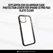EFM Aspen D3O 5G Armour Case Protection Cover for iPhone 13 Pro Max Slate Clear