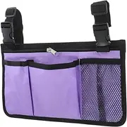 Walker Bag for Wheelchairs Lightweight Oxford Cloth Side Storage with Strap Practical Armrest Hanging Bag for Seniors for Keys Phones Snacks Medications