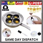 Egg Poacher Pan Stainless Steel Egg Cooker Perfect Poached 4 Easter Sale 2025 Au