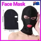 Black Face Mask Blindfold Head Mask Open Eye Mouth Adult Cosplay Gimp Mask AU