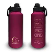 Brisbane Broncos NRL Stainless Steel Double Walled Large Drink Bottle