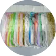 Pick Color / 10 Packs Flashabou, Tinsel, Flash, Fly Tying, Jig, Lure, Craft
