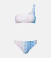 [Missoni] Missoni Zigzag ombré lamé bikini UK 12 blue