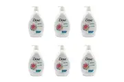 6x Dove 800ml Body Wash Moisturising Bath Soap Blue Fig & Orange Blossom Scent