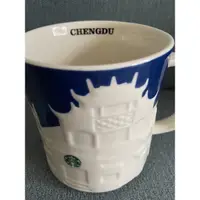 在飛比找蝦皮購物優惠-Starbucks 星巴克成都浮雕城市馬克杯