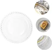 HOLIDYOYO 1pcs Elegant Plate Food Container for Fruits Salads Desserts for Parties Celebrations and Home Decor Safe Tableware