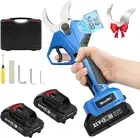 Electric Cordless Pruning Shears Secateur Branch Scissor Cutter Pruner 2*Battery