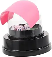 MOLUCKFU Electric Dice Shaker Cup Portable Dice Cup for Ktv Board Games Easy to Use with Base Lightweight Convenient for Parties Includes Dices Random Color