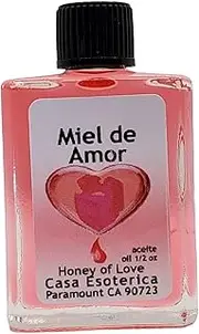MAGICK SPACE Spiritual Anointing Oil -(Miel de Amor Aceite) Honey of Love Oil - Romance Spell - Attract & Sweeten Relationships with Love & Affection-0.5 FL OZ (1 PACK)