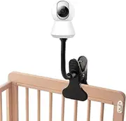 Universal Baby Monitor Holder, Flexible Camera Holder with 1/4 Inch Screw, Clip Crib Holder Security for SpaceView S/SpaceView Pro Baby Monitor Nursery Baby Bed (Black)