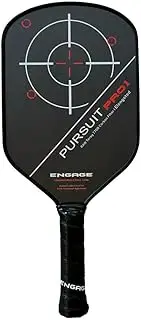 Engage Pursuit Pro1 Pickleball Paddle - Raw T700 Toray Carbon Fiber for Extreme Spin - MachPro Core for Maximum Power & Control