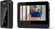 Jectse Wireless Video Doorbell Camera with Monitor, 1080P Night Vision