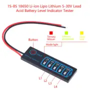 1S-8S Lithium 5-30V Lead Acid Battery Level Indicator Tester LCD Display Meter