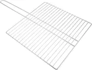 Sturdy Single Handle Grill Rack Metal BBQ Net Outdoor Cooking Tool Fish Meat Grilling Mesh