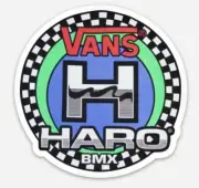 Haro X Vans BMX Bicycle Old School Freestyler Logo Vinyl Sticker Decal