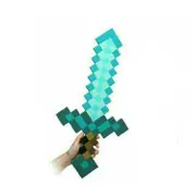 Kids Large Minecraft Sword Pick Axe Weapon Plush Toy - Sword