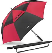 NINEMAX Large Golf Umbrella Windproof 51/54/62/68 Inch Extra Large, Automatic Open Double Canopy Vented Oversized Adult Umbrellas for Rain and Wind
