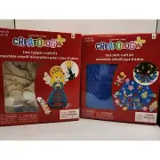 Pair of Creatology Craft Kits Tree Topper Angel Christmas Tree Skirt Holidays