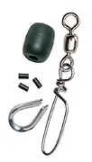 Scotty Terminal Kit, 1 Coastlock Snap, Stainless Thimble, Bumper, 3 Sleeves