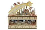 Clever Creations Wooden Christmas Advent Calendar, Countdown to Christmas, LE...