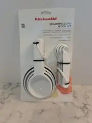 KITCHENAID WHITE 9 PIECE MEASURING CUPS AND SPOONS