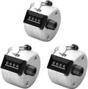 Palm Clicker Counter, 3Pcs Tally Counter, Metal Hand Tally Counters Clicker Pitc