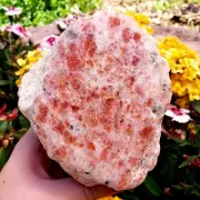 Sunstone Large semi polished natural crystal healing gemstone