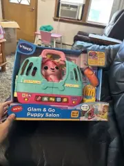 VTech Glam and Go Puppy Salon and Carrier With Grooming Tools - New