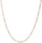[Verona Jewelers] Womens 1.5MM Figaro Chain Necklace In Sterling Silver, Figaro Link Chain For Pendants, Thin Dainty Necklace, Sterling Silver, Gold, Rose Gold 16-30