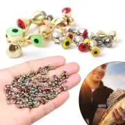 Fast Sinking Fly Tying Material Hook Eyes Fly Tying Beads Brass Dumbbell Eyes