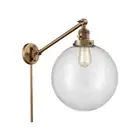 Innovations FR Beacon 237 12" 1-Lt LED Swing Arm, BB/Clear - 237-BB-G202-12-LED