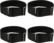 [FOTOEVFC] Elastic Black Arm Band Sleeve Garters, Elastic Adjustable Armbands Shirt Sleeve Holders Non-Slip Shirt Garters,Sleeve Garters Elastic Adjustable Armband for Men