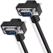 Dual Right Angle DB9 9 Pin Serial Cable, DB9 9 Pin Serial Cable Male to Male