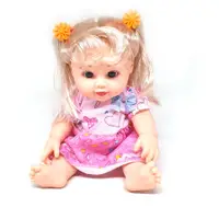在飛比找蝦皮購物優惠-可愛的娃娃玩具嬰兒娃娃背包金色棕色頭髮