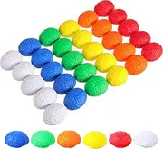30 Pieces Brain Pressure Ball Toy Stress PU Balls Hand Muscle Exercise Sensory Pressure Ball for Teens and Adults Prank Stuff Improving Grip Strength Object Recognition Props Release Anxiety, 6 Colors