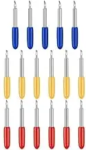 JEWEDECO Engraving Knife Set 25pc Lettering Knife Accessories 30 45 60 Degree Blades for Computer Cutting Plotter Random Color