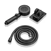 Drill-Free High Pressure Handheld Shower Head Set with ON/OFF Pause Switch 5 Spray Modes Water Saving Showerhead, Detachable Shower Accessories Bracket