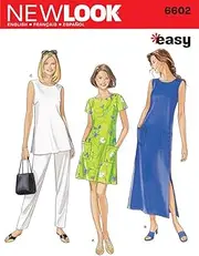 Newlook 6602 Misses' Sewing Pattern Dresses, Size S-M-L-XL-XXL