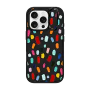 iPhone 16 Pro Impact Ring Stand Case MagSafe Compatible Polka Daub Sweets