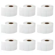 9PK Thermal 2.25X1.25" 1000/RL Perforated Address Labels For Zebra LP3642&Rollo