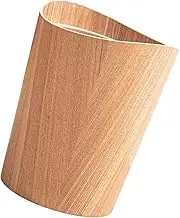 STARTIST Household Trash Can Wastebasket Decorative Rustic Kitchen Garbage Basket Trash Bin Bathroom Office Kitchen Household Home, Light Walnut
