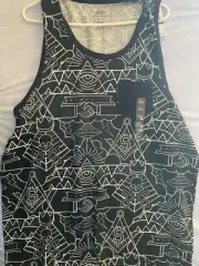 Ecko Unlimited Tank Top Black and White Pattern SZ 2X New w/tag