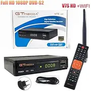 Calvas New Hot V7S HD DVBS2 Satellite Receiver Digital Converter 1080p Support USB WiFi Antenna Remote control drop shopping - (Color: European regulations)