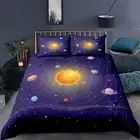 Double Creative Space Galaxy 3D Printed Bedding Comforter Cover Set 200X200 Cm