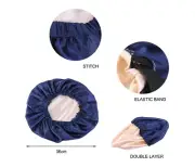 New Satin Hair Cap For Sleeping Invisible Flat Imitation Silk Round Haircare Wom
