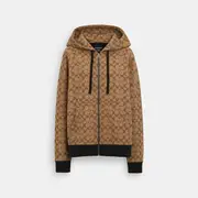 All Over Signature Zip Hoodie