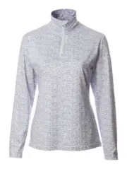 JRB Stretch Base Layer 1/4 Zip Micro Fleece Top White Prism Violet Purple S -XL