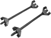 Set 2 Extra Heavy Duty Coil Spring Professional Compressor 4 Jaw Type Tool 1/2" Drive Clamp 38cm Long