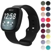 StrapsCo Silicone Rubber Infinity Watch Band Strap for Fitbit Versa 3