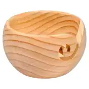 Light & Dark Pinewood Yarn Bowl By Loops & Threads™